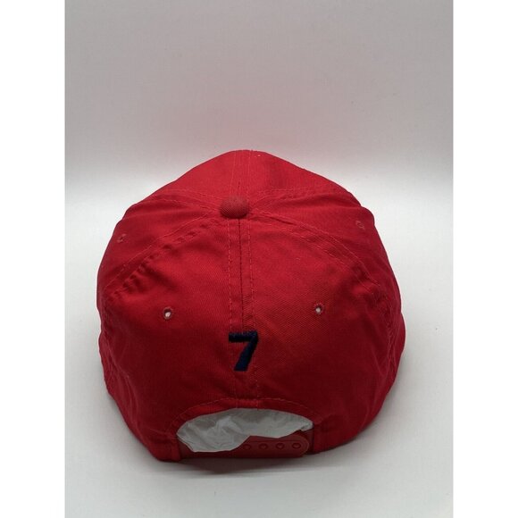 Mass Mutual Red Baseball Cap Hat Snap-back OSFM #7 on Back Embroidery - Picture 10 of 13